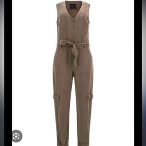 Women's Indy Belted Sleeveless Cargo Jumpsuit NWT